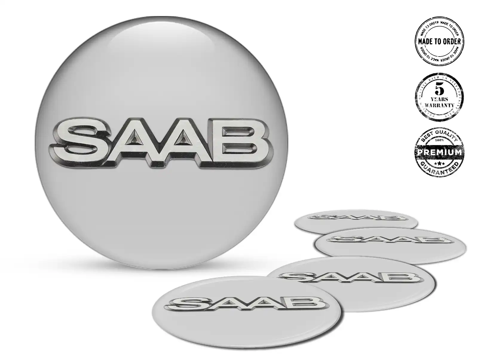 Saab Harz-Dome-Sticker Nabenplaketten-Stil